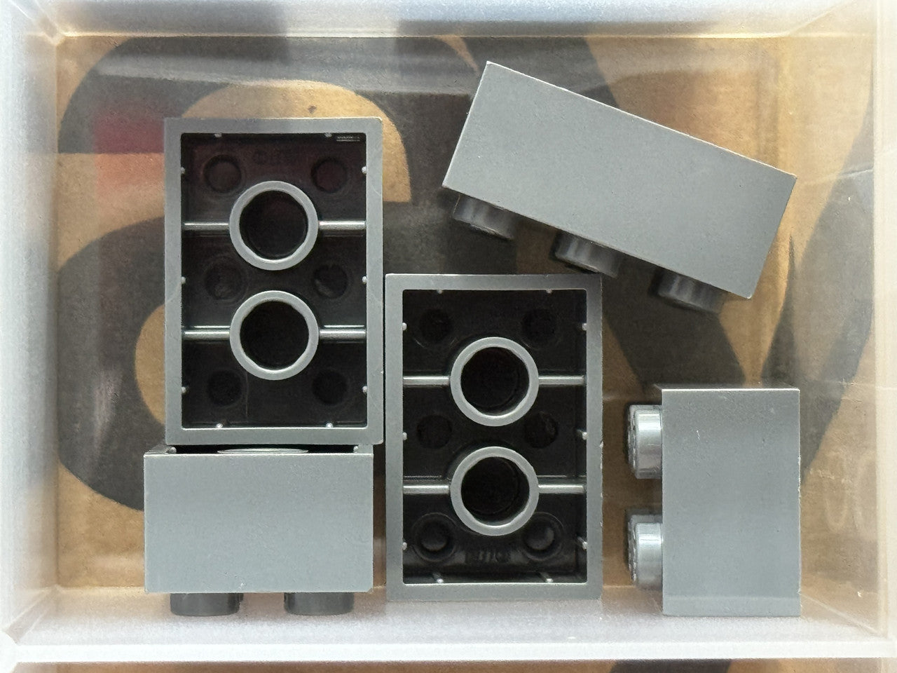 LEGO Parts - Dark Bluish Gray Brick 2 x 3 - No 3002 - QTY 5
