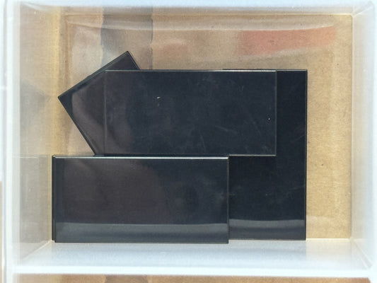 LEGO Parts - Black Tile 2 x 4 - No 87079 - QTY 5
