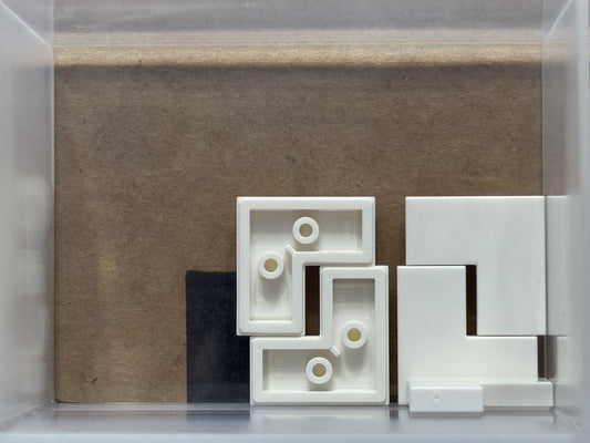 LEGO Parts - White Tile 2 x 2 Corner - No 14719 - QTY 5