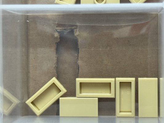 LEGO Parts - Tan Tile 1 x 2 - No 3069 - QTY 5