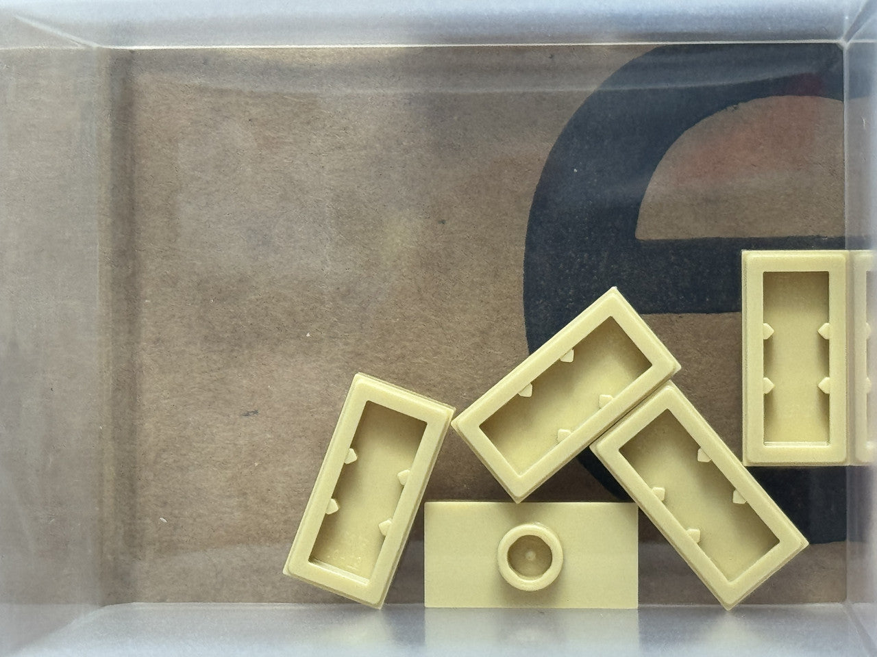 LEGO Parts - Tan Plate 1 x 2 with 1 Stud (Jumper) - No 15573 - QTY 5