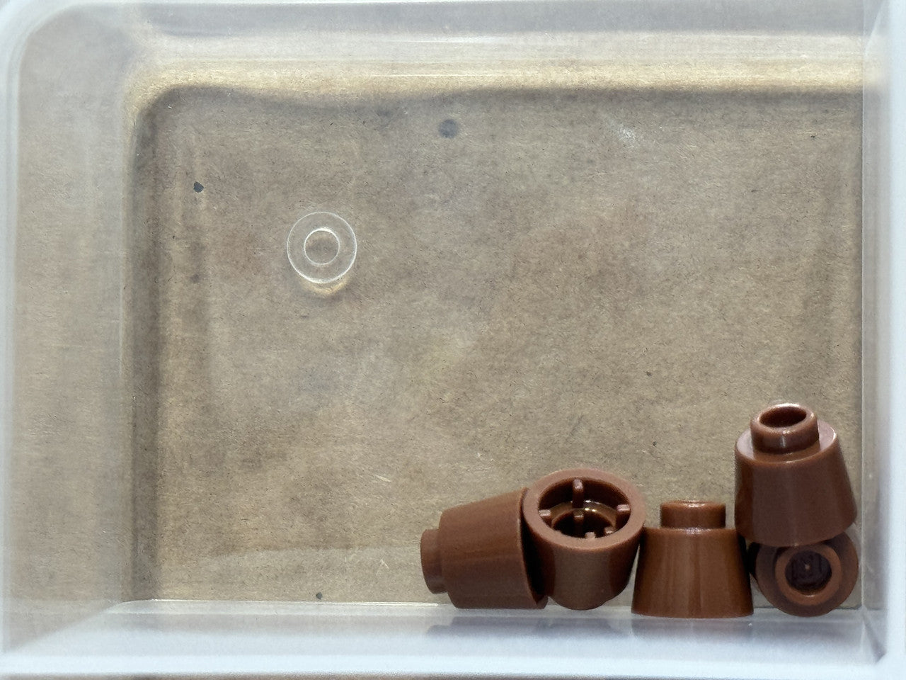 LEGO Parts - Reddish Brown Cone 1 1/6 x 1 1/6 x 2/3 (Fez) - No 85975 - QTY 5