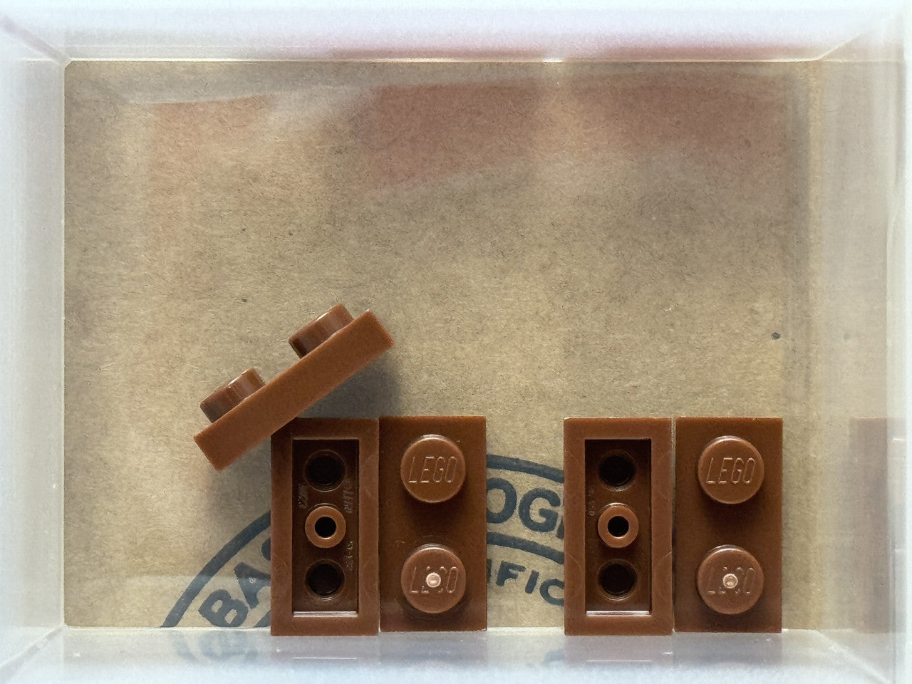 LEGO Parts - Reddish Brown Plate 1 x 2 - No 3023 - QTY 5