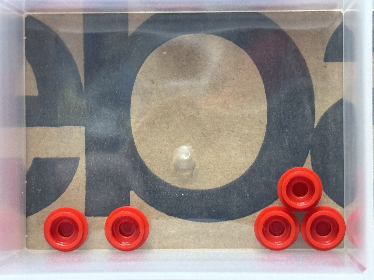 LEGO Parts - Red Plate, Round 1 x 1 - No 4073 - QTY 5