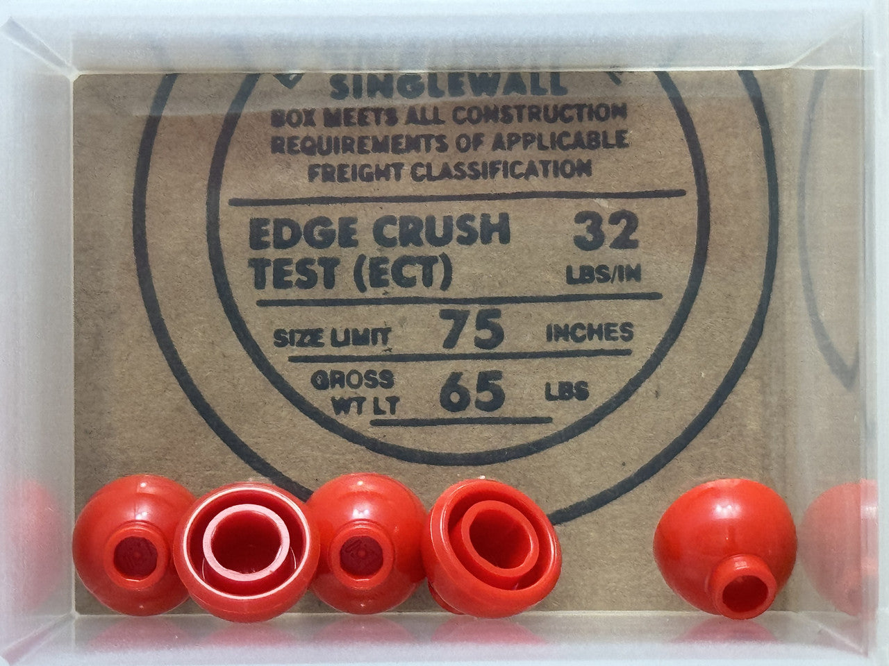 LEGO Parts - Red Brick, Round 1 1/2 x 1 1/2 x 2/3 Dome Top - No 20952 - QTY 5
