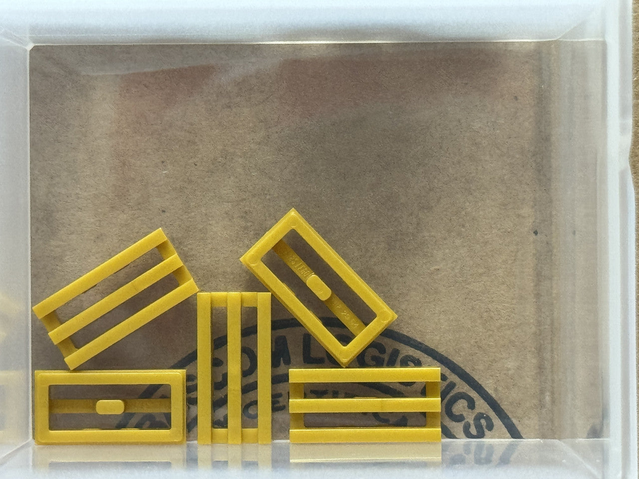 LEGO Parts - Pearl Gold Tile 1 x 2 Grille with Bottom Groove - No 2412b - QTY 5
