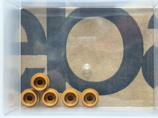 LEGO Parts - Medium Nougat Plate, Round 1 x 1 - No 4073 - QTY 5