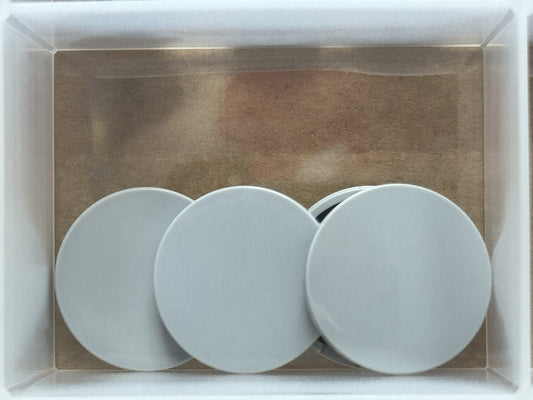 LEGO Parts - Light Bluish Gray Tile, Round 3 x 3 - No 67095 - QTY 5