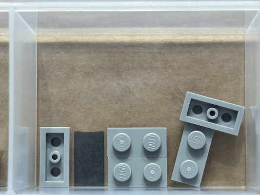 LEGO Parts - Light Bluish Gray Plate 1 x 2 - No 3023 - QTY 5