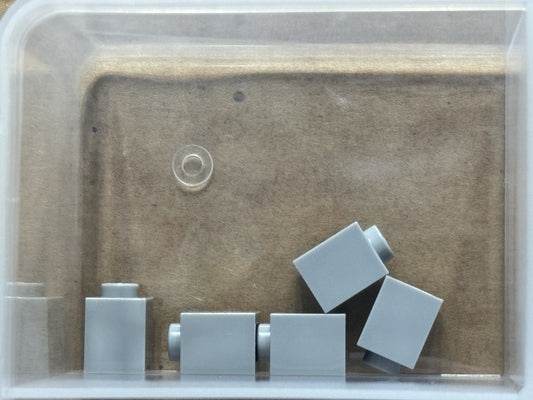 LEGO Parts - Light Bluish Gray Brick 1 x 1 - No 3005 - QTY 5