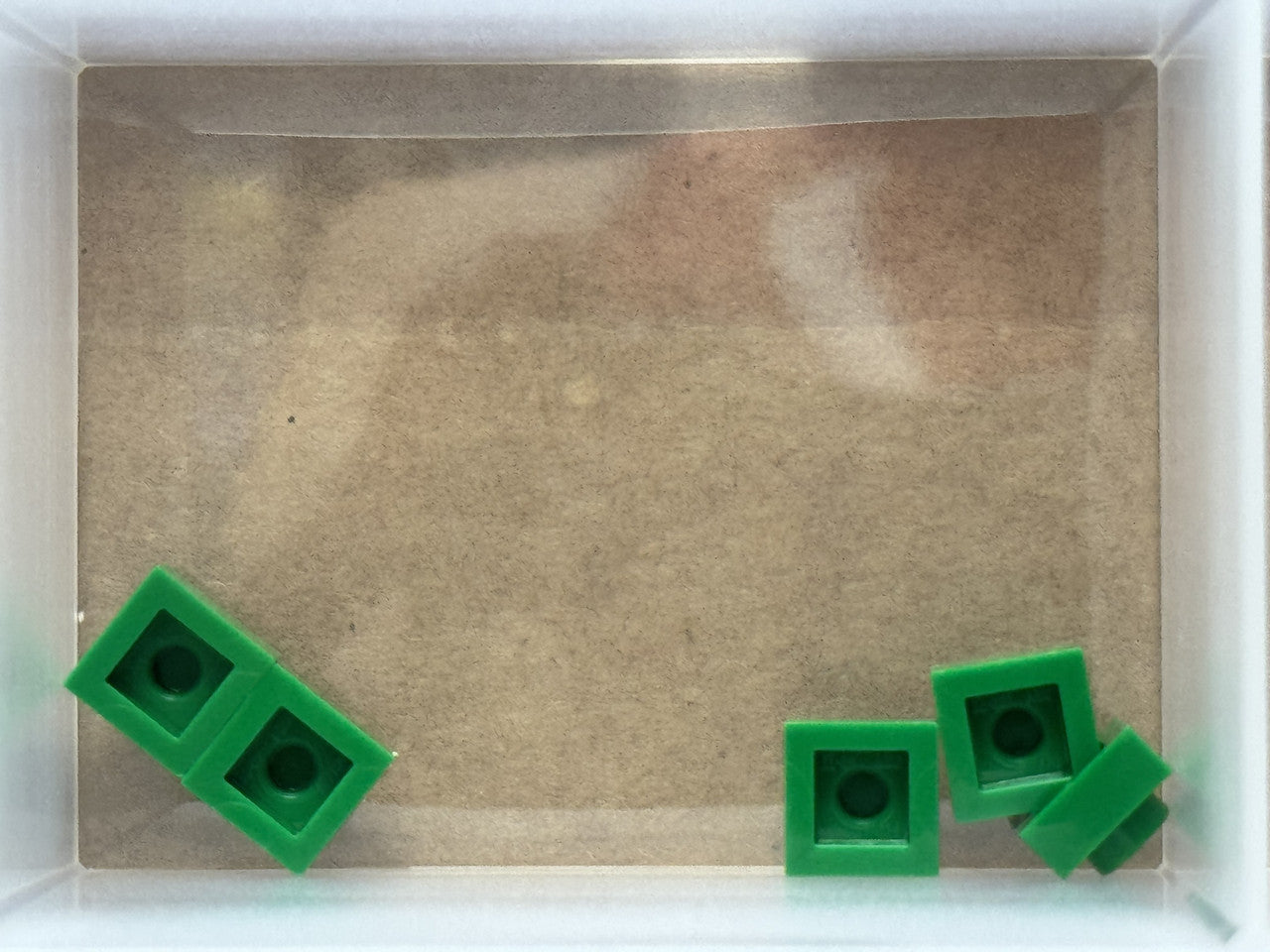 LEGO Parts - Green Plate 1 x 1 - No 3024 - QTY 5