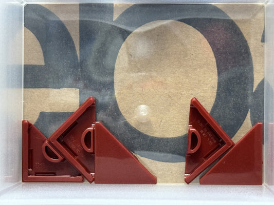 LEGO Parts - Dark Red Tile, Modified 2 x 2 Triangular - No 35787 - QTY 5