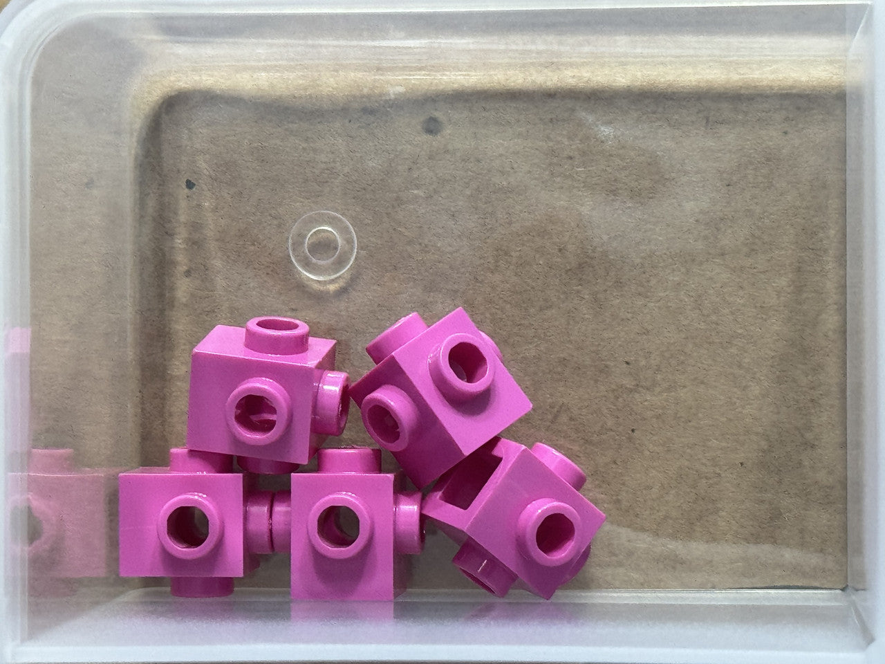 LEGO Parts - Dark Pink Brick 1 x 1 with Studs on 4 Sides - No 4733 - QTY 5