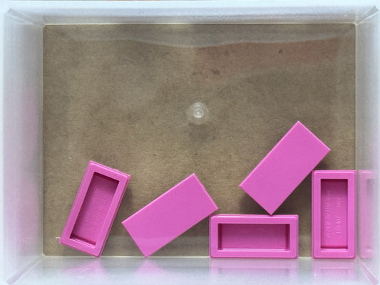 LEGO Parts - Dark Pink Tile 1 x 2 - No 3069 - QTY 5