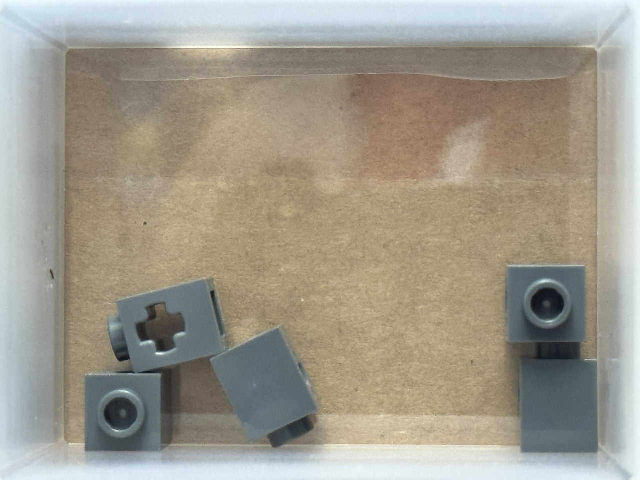 LEGO Parts - Dark Bluish Gray Technic, Brick 1 x 1 Axle Hole - No 73230 - QTY 5