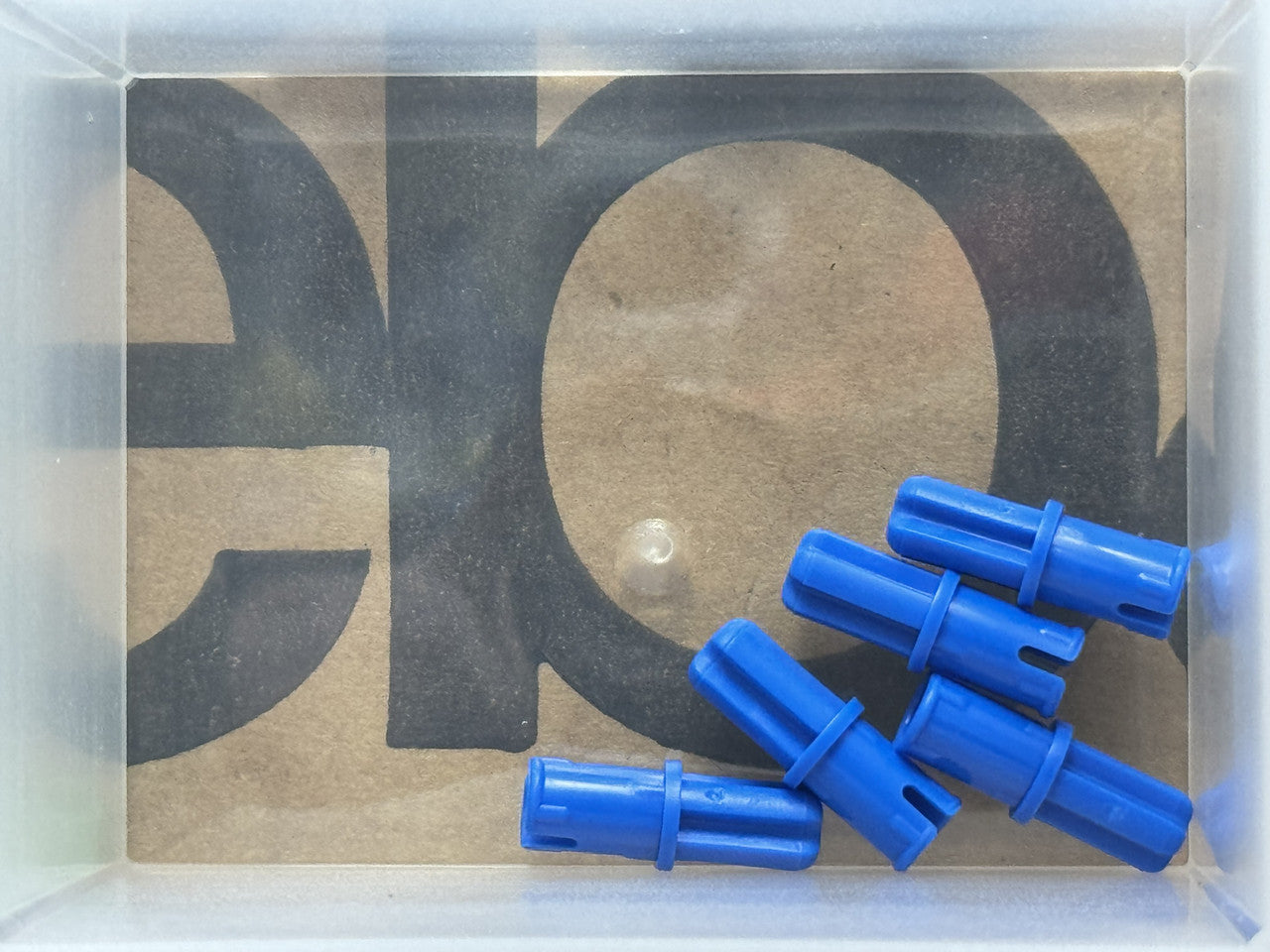 LEGO Parts - Blue Technic, Axle 1L with Pin - No 43093 - QTY 5