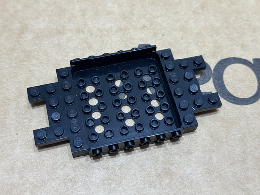 LEGO Parts - Black Vehicle, Base 6 x 12 x 1 12 Holes - No 3385 - QTY 1