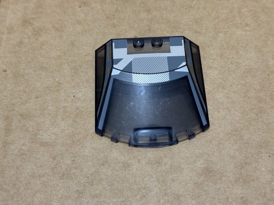 LEGO Parts - Trans-Black Windscreen 6 x 6 x 1 1/3 - No 65633pb15 - QTY 1