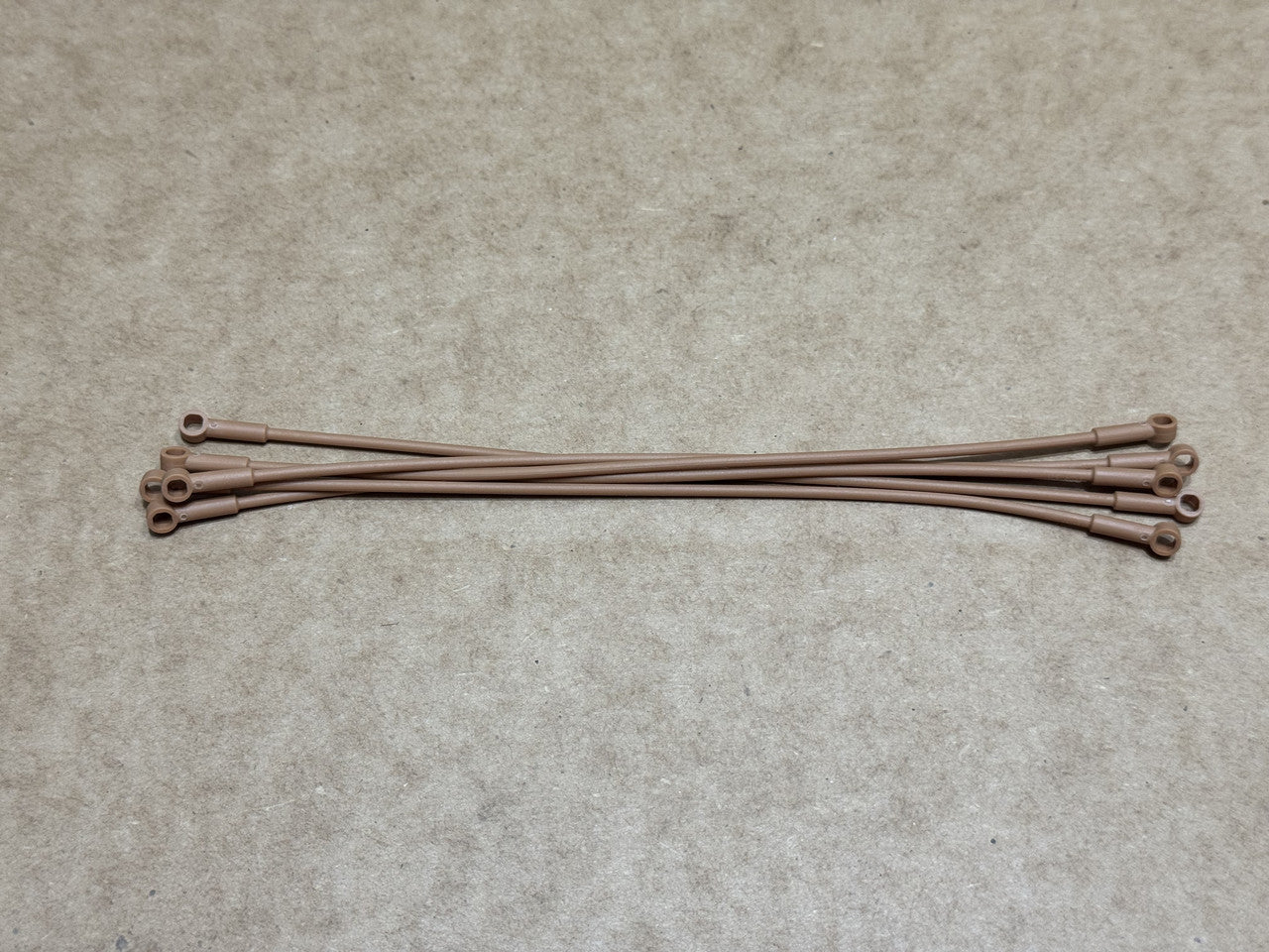 LEGO Parts - Medium Nougat Hose, Flexible 22L 2 Ends - No 27965 - QTY 5