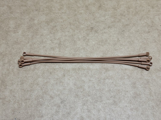 LEGO Parts - Medium Nougat Hose, Flexible 22L 2 Ends - No 27965 - QTY 5