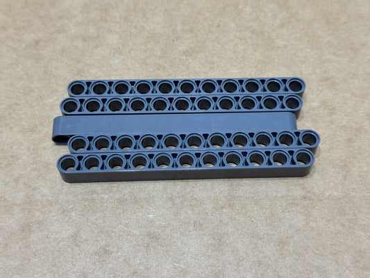 LEGO Parts - Dark Bluish Gray Technic, Liftarm Thick 1 x 11 - No 32525 - QTY 5
