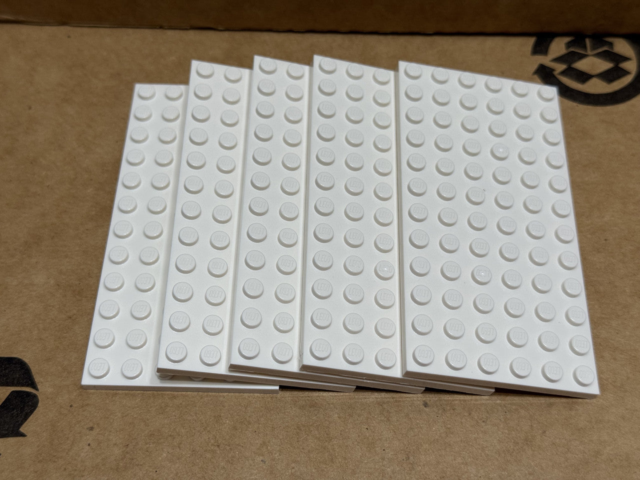LEGO Parts - White Plate 6 x 12 - No 3028 - QTY 5