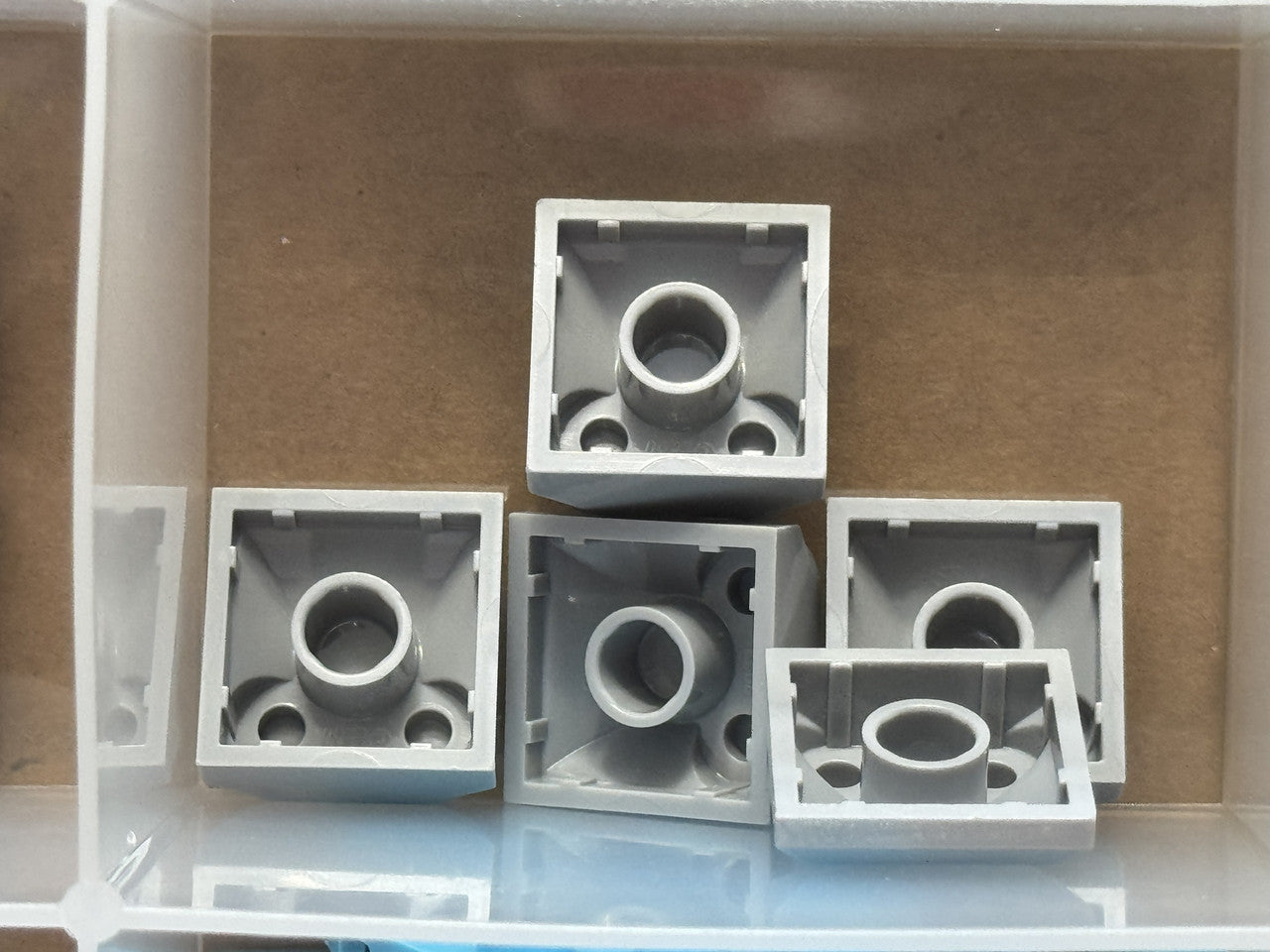 LEGO Parts - Light Bluish Gray Slope Curved 2 x 2 Studs Sides - No 47457 - QTY 5