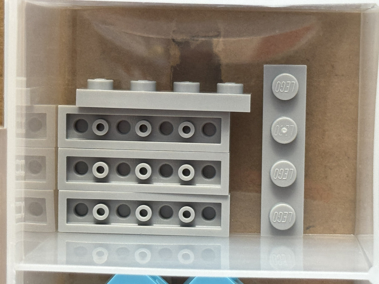 LEGO Parts - Light Bluish Gray Plate 1 x 4 - No 3710 - QTY 5