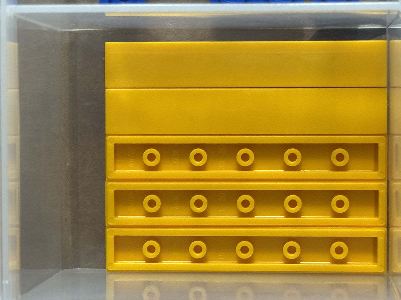 LEGO Parts - Bright Light Orange Tile 1 x 6 - No 6636 - QTY 5