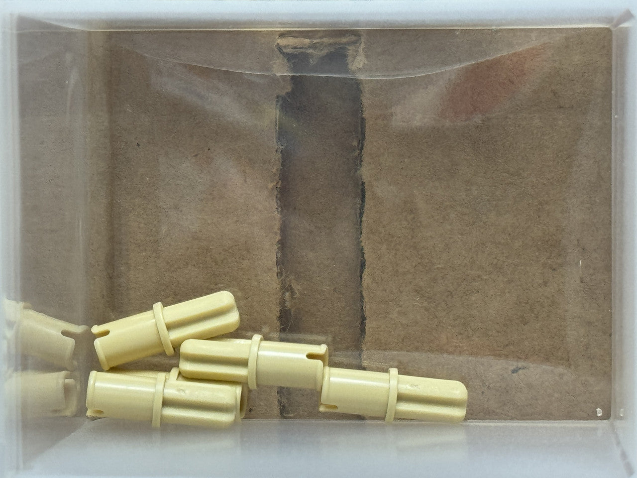 LEGO Parts - Tan Technic, Axle 1L with Pin Round Hole - No 3749 - QTY 5