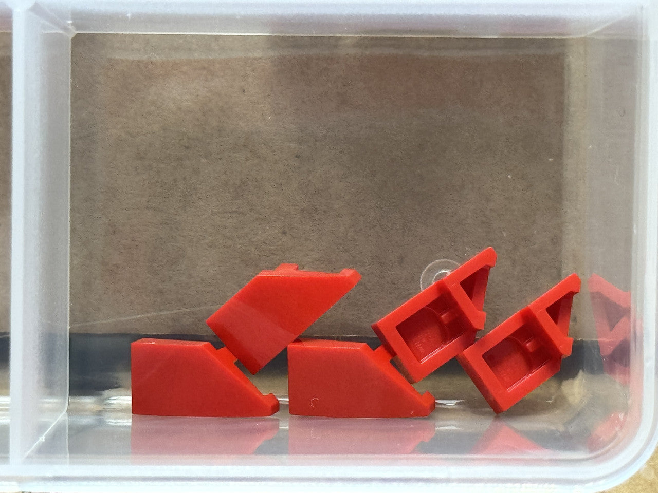 LEGO Parts - Red Wedge 2 x 1 x 2/3 Left - No 29120 - QTY 5