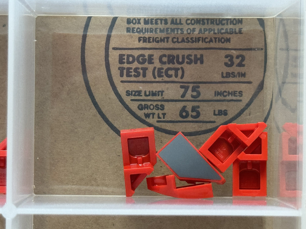 LEGO Parts - Red Wedge 2 x 1 x 2/3 Right Gray Surface - No 29119pb031 - QTY 5