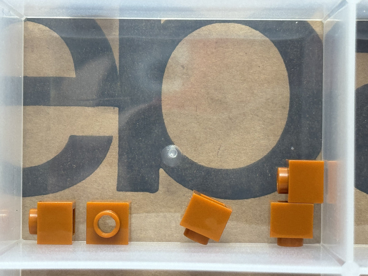 LEGO Parts - Dark Orange Brick 1 x 1 x 2/3 with Open Stud - No 86996 - QTY 5