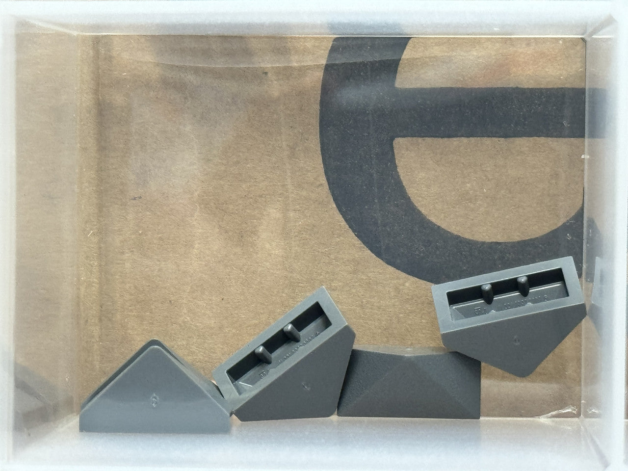 LEGO Parts - Dark Bluish Gray Slope 45 2 x 1 Triple - No 15571 - QTY 5