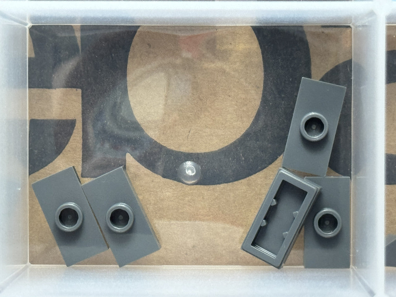 LEGO Parts - Dark Bluish Gray Plate 1 x 2 1 Stud (Jumper) - No 15573 - QTY 5
