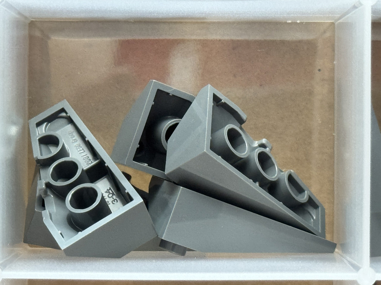 LEGO Parts - Dark Bluish Gray Wedge 4 x 2 Triple Right - No 43711 - QTY 5