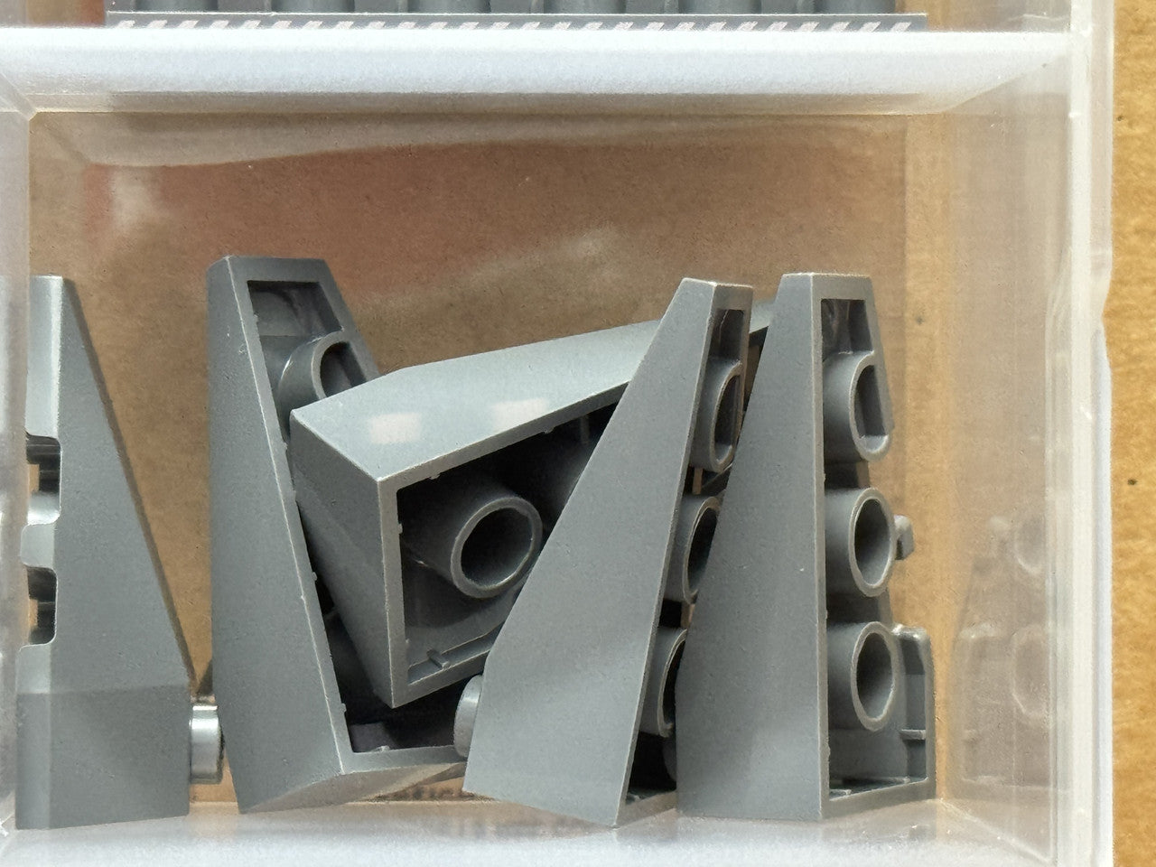LEGO Parts - Dark Bluish Gray Wedge 4 x 2 Triple Left - No 43710 - QTY 5