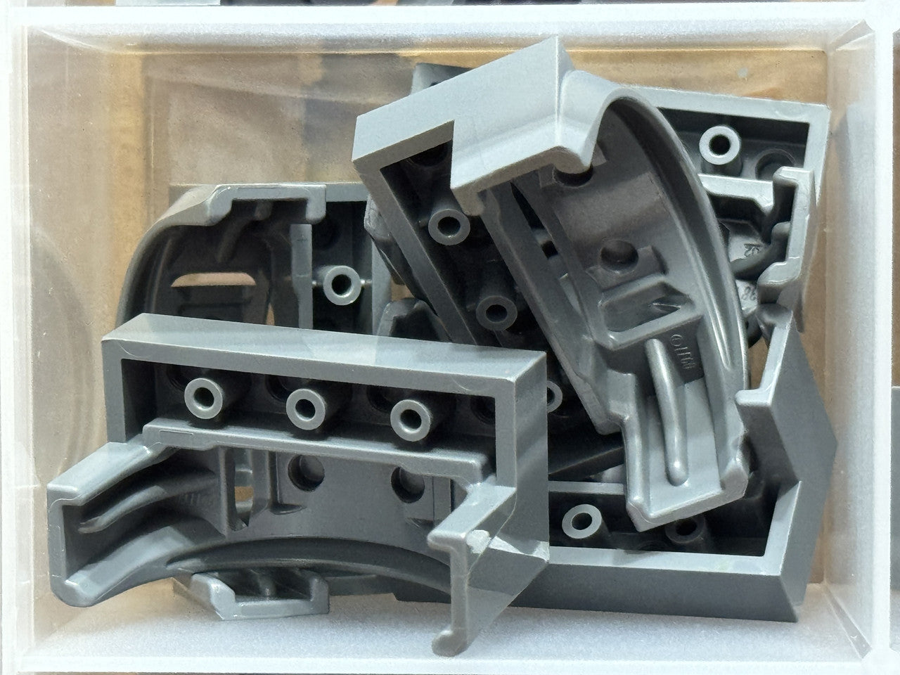 LEGO Parts - Dark Bluish Gray Vehicle, Mudguard 4 x 2 1/2 x 2 - No 3387 - QTY 5