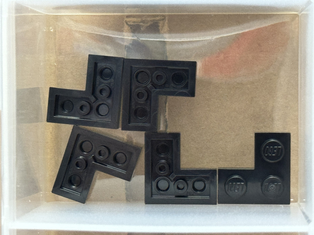 LEGO Parts - Black Plate 2 x 2 Corner - No 2420 - QTY 5