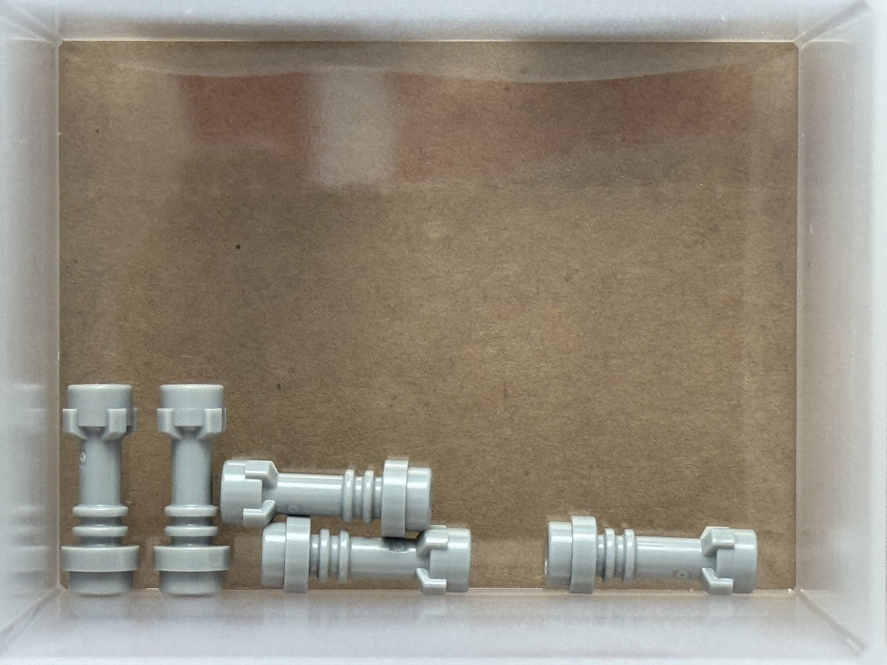 LEGO Parts - Light Bluish Gray, Weapon Lightsaber Straight - No 64567 - QTY 5