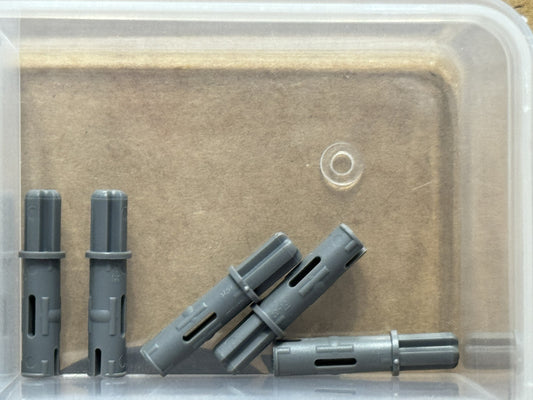 LEGO Parts - Dark Bluish Gray Technic, Axle 1L with Pin 2L - No 11214 - QTY 5
