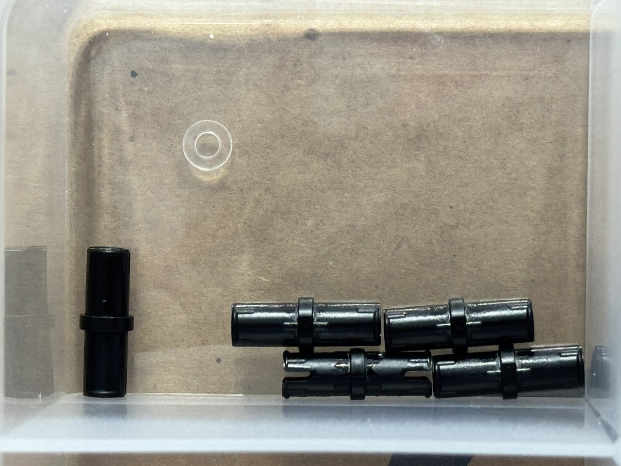 LEGO Parts - Black Technic, Pin with Short Friction Ridges - No 2780 - QTY 5