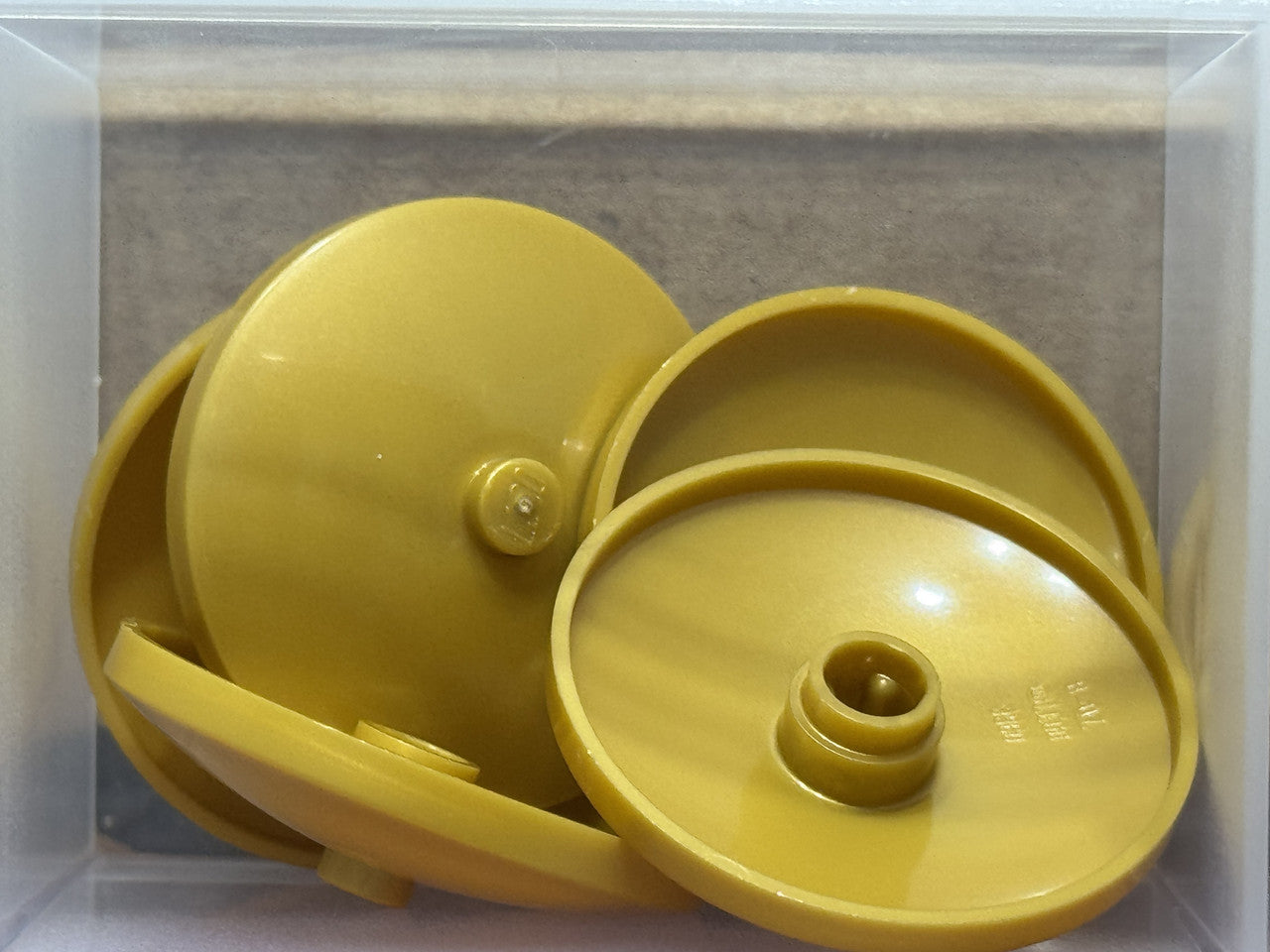 LEGO Parts - Pearl Gold Dish 4 x 4 Inverted (Radar) Solid Stud - No 3960 - QTY 5