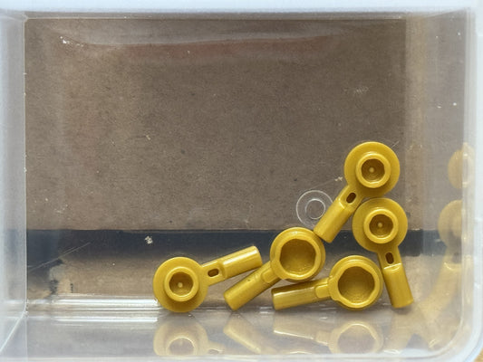 LEGO Parts - Pearl Gold Bar 1L with 1 x 1 Round Plate - No 32828 - QTY 5