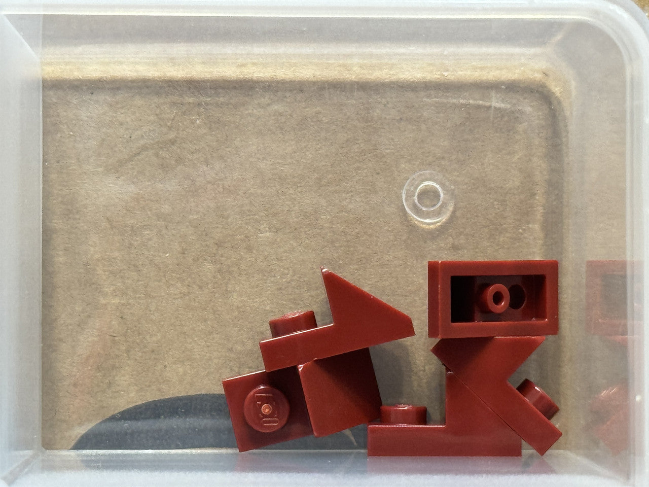 LEGO Parts - Dark Red Slope 45 2 x 1 with 2/3 Cutout - No 92946 - QTY 5