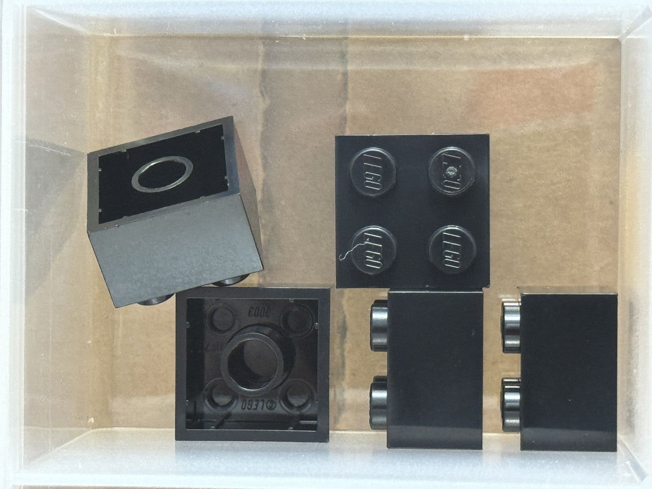 LEGO Parts - Black Brick 2 x 2 - No 3003 - QTY 5