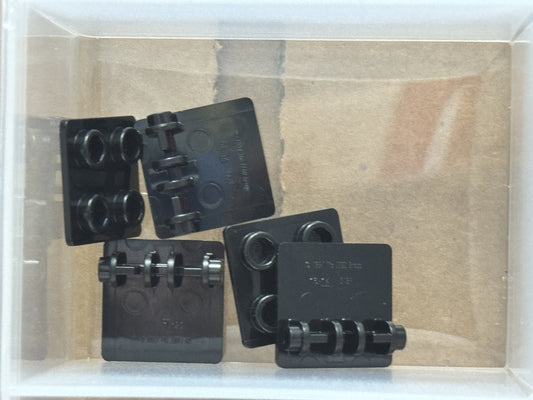 LEGO Parts - Black Hinge Brick 2 x 2 Top Plate - No 6134 - QTY 5