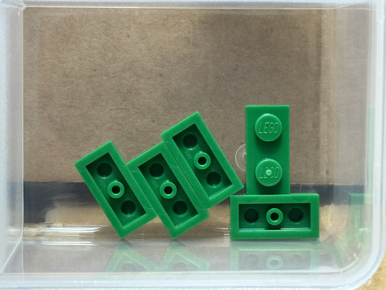 LEGO Parts - Green Plate 1 x 2 - No 3023 - QTY 5