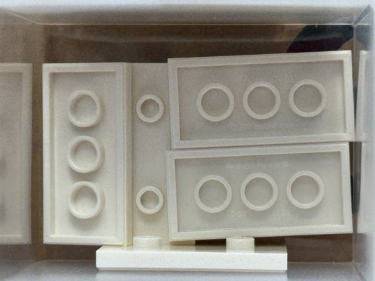 LEGO Parts - White Plate 2 x 4 with 2 Studs (Double Jumper) - No 65509 - QTY 5