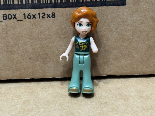 LEGO Minifigure - Friends Autumn - Dark Green Top - No frnd0854 - QTY 1